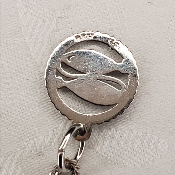 Vintage Pisces Sterling Silver Necklace - Picture 5 of 11